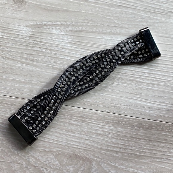 Guess Accessories - GUESS magnetic rhinestone bracelet